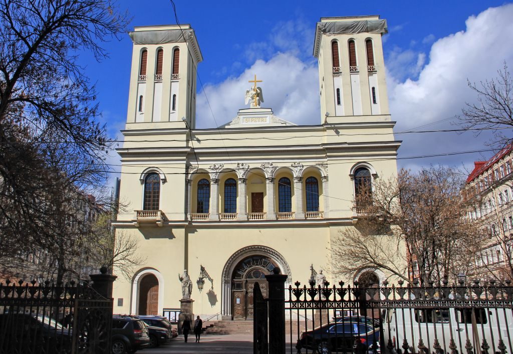 Die Lutherische Petrikirche in Sankt Peterburg.