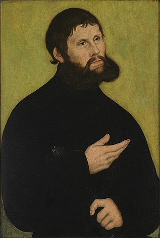 Luther als „Junker Jörg“. Lucas Cranach der Ältere, 1522
