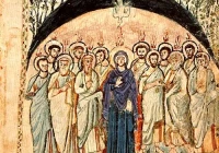 Ausgießung des Heiligen Geistes im Rabbula-Evangeliar (586)