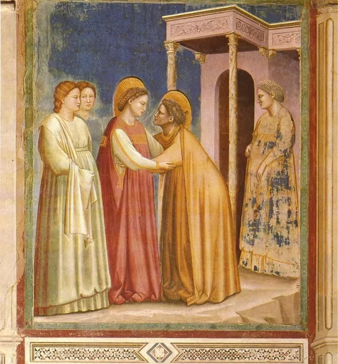 Giotto di Bondone: Mariä Heimsuchung, um 1305