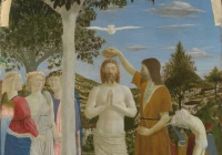 "Die Taufe Christi" von Piero della Francesca